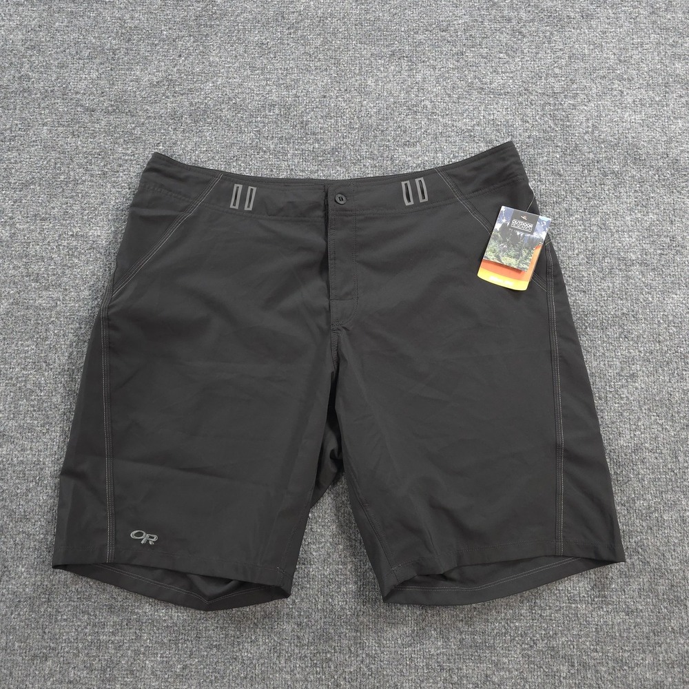 Outdoor Research Board Shorts Mens 38 Black Backcountry Swim Trunks UPF 50+ NEW